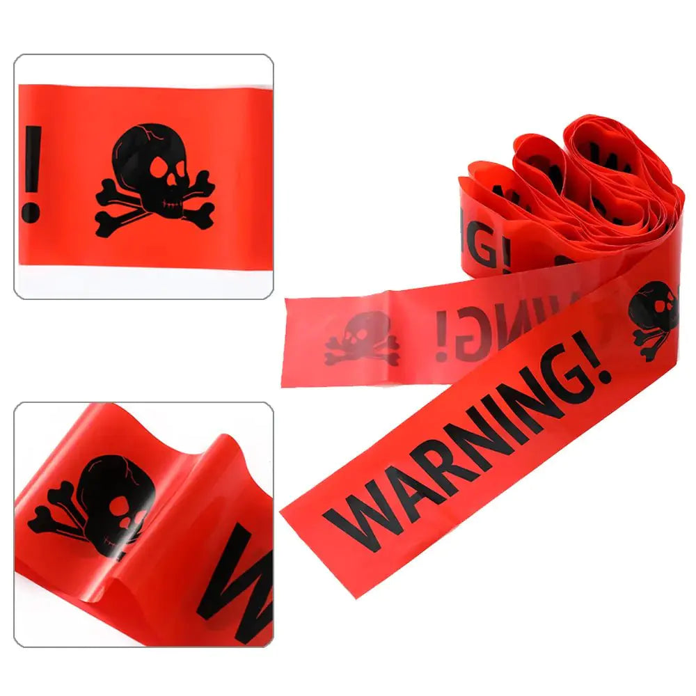 Halloween Warning Caution Tape - Warning Line Halloween Decoration