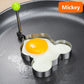 Stainless Steel 5-Style Egg Shaper: Pancake, Omelette, and Mold Rings for Frying and Cooking